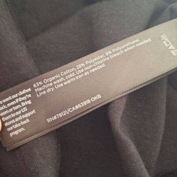 Eileen Fisher  black sleevles pocket dress size M - Picture 5 of 7